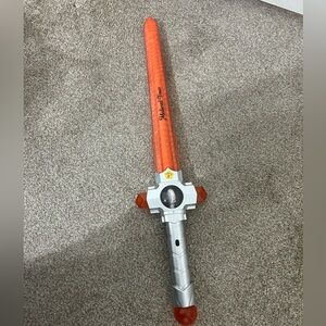 Medieval Times electronic Orange and Silver Toy Sword